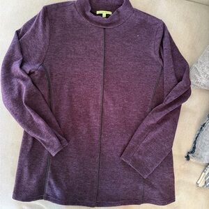 Trisha Tyler Women's Plum Turtleneck Sweater size L